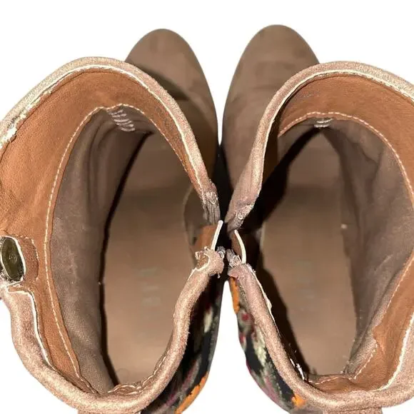 Tiara Mika-05 Floral & Paisley Embroidered Ankle Boots Size 8.5 - Picture 6 of 10